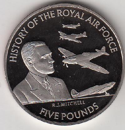 Beschrijving: 5 Pond RAF - R.J.MITCHELL AIRCRAFT